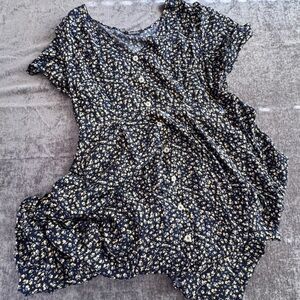 BloomChic Navy Floral Midi Dress
